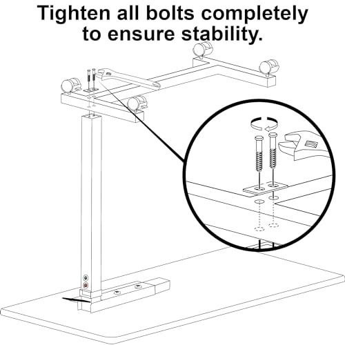 image for Vaunn Medical Adjustable Overbed Bedside Table With Wheels (Hospital a