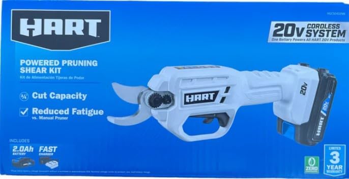 HART 20-Volt Pruning Shears with (1) 2.0 Ah Lithium-Ion Battery and Charger