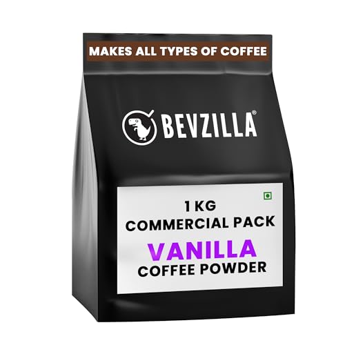Image of Bevzilla 1kg Vanilla Instant Coffee Powder | Makes 500 Cups | Made For HoReCa