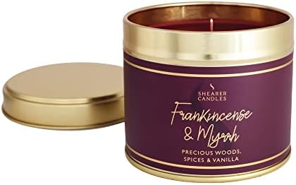 Sherlock SC0668, Scented, Tin Candle, 7.5cm l x 7.5cm w x 7.2cm h, Burgundy