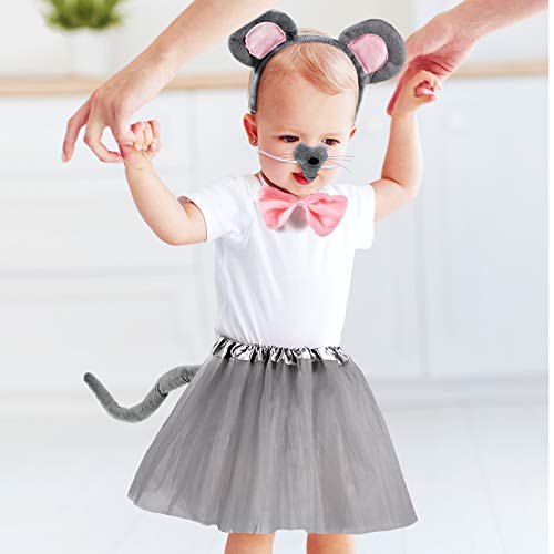 Disfraz infantil de ratón con falda tutú y accesorios miniatura 6