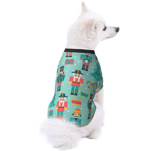 Nutcracker Christmas Pet Dog Clothes,Pet Costume,Thermal Pet Winter Hoodie for Dog Pajamas Cat Onesies Jumpsuits Puppy Outfits
