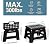 Flottian 9" Folding Step Stool for Adults and Kids Holds Up to 300 lbs,Non-Slip Folding Stools with Portable Handle, Compact Plastic Foldable Step Stool for Bathroom,Bedroom, Kitchen Black