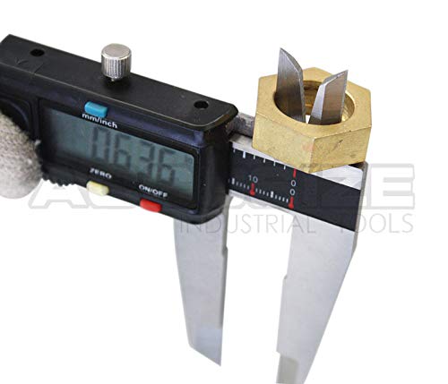 Accusize Industrial Tools 0-12'' / 0-300 Mm Elctronic Digital Caliper With Extra Large Screen, Left-Hand, 0.0005''/0.01 Mm Resolution, Ab11-L112 #TOP2