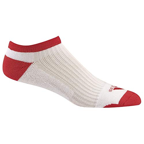 adidas New Women Comfort Low Golf Socks White/Real Coral ONE Size FITS All