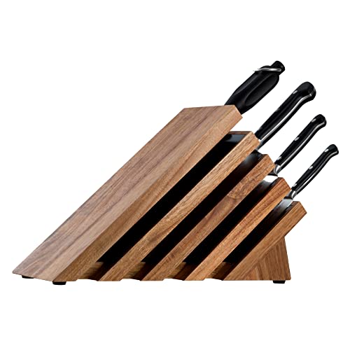 Messermeister Meridian Elite 5-Piece Next Level Block Set - Includes Chef’s, Utility, Paring Knife, Fine Steel + Knife Block #TOP17