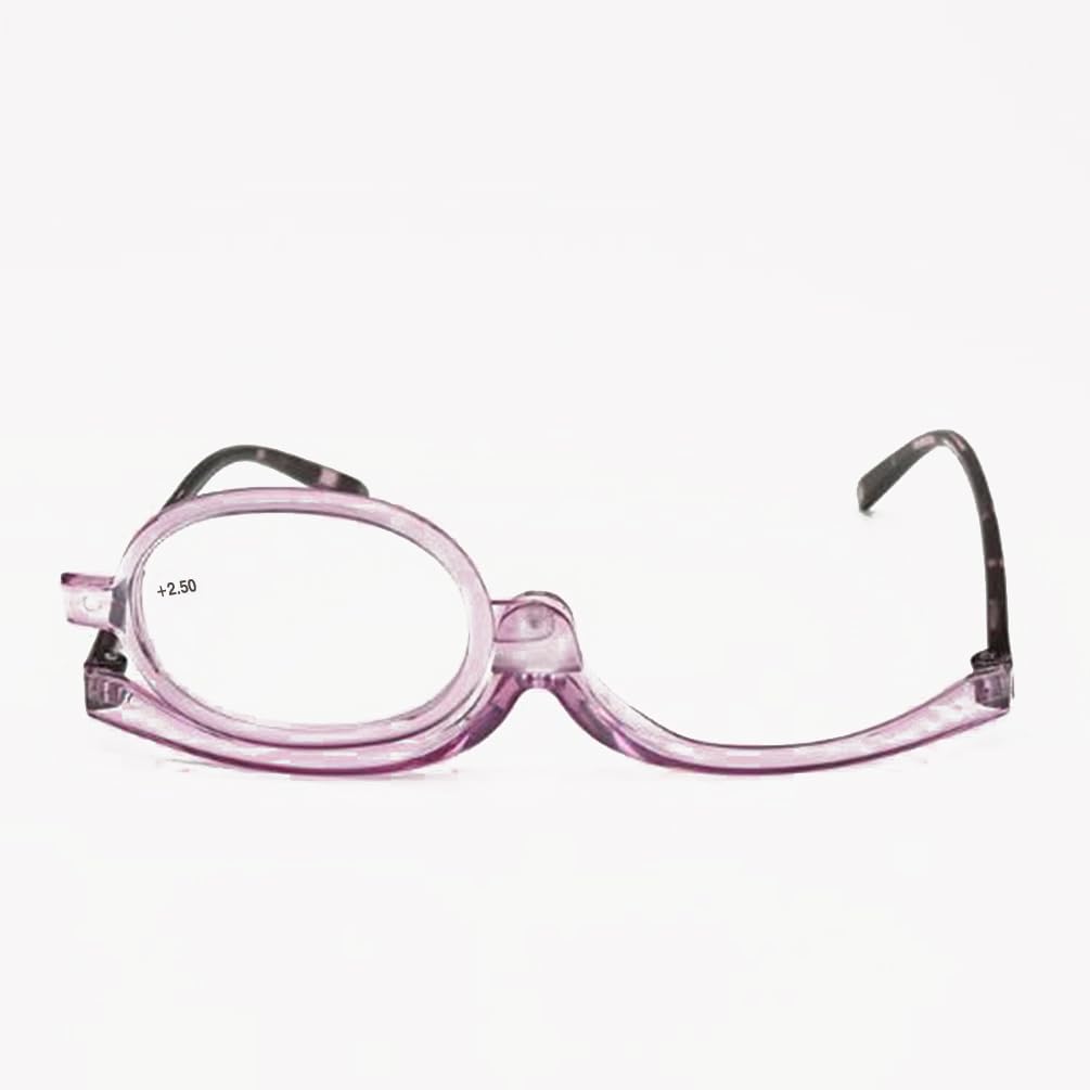 FUB Makeup Presbyopia Glasses Single 180 degree Rotating Makeup Glasses Multi Functional Flip Over Single Lens Reading Glass