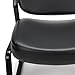 OFM Core Collection Big and Tall Armless Guest and Reception Chair, Anti-Microbial/Anti-Bacterial Vinyl, in Black