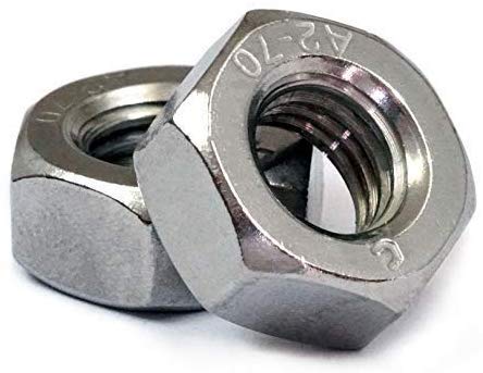 MonsterBolts - M3 Hex Nuts, DIN 934, Stainless Steel, 25 Pack