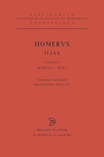 Homeri Ilias: Recensvit/Testimonia Congessit