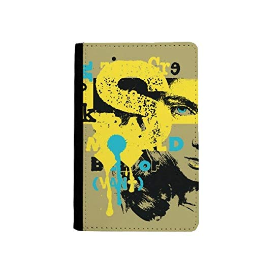 Portefeuille passeport femme Graffiti Street jaune et bleu housse de protection voyage colorée