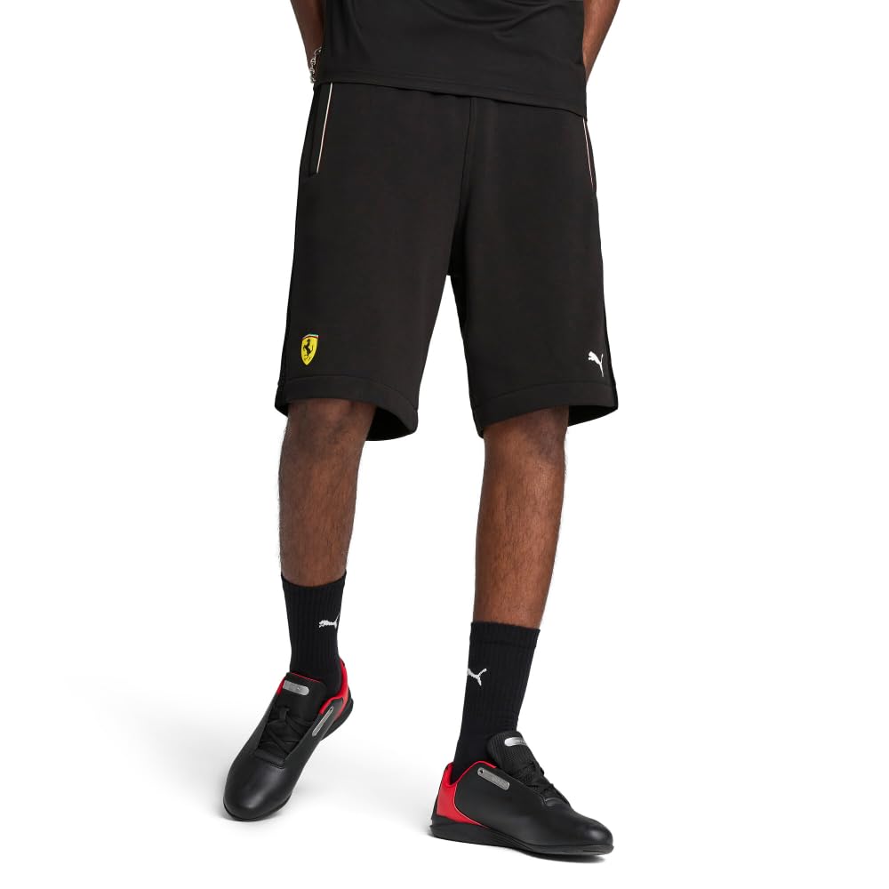 PUMA - Mens Ferrari Race Sweat Shorts, Color Black, Size: Large