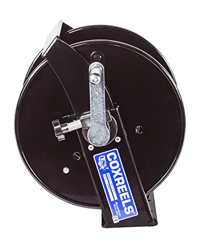 Coxreels Swivel-Mount Air/Water Hose Reel, Model# Sm12-3-100, 3/8" Hose Id, 100' Length,Black #TOP2