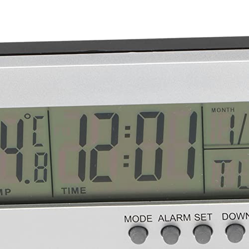 Atomic Desktop Clock, Alarm Clock Calendar Temperature Timer Digital Alarm Clock Battery Operated Desk Clock For Nightstand #TOP7