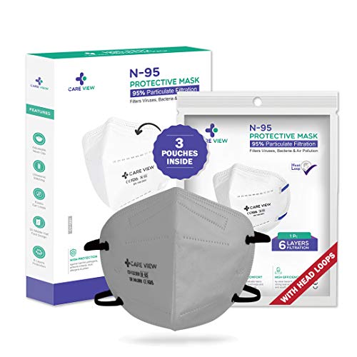 Image of Careview N-95 Anti Pollution Face Mask with 2 Melt Blown Layers - Coloured Masks (4 Colours)