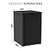 EasyUp Outdoor Package Delivery Box, 55-Gallon Lockable Parcel Drop Box, Large Double-Walled Resin Weatherproof Storage Deck Box for Porch and Patio (Black)