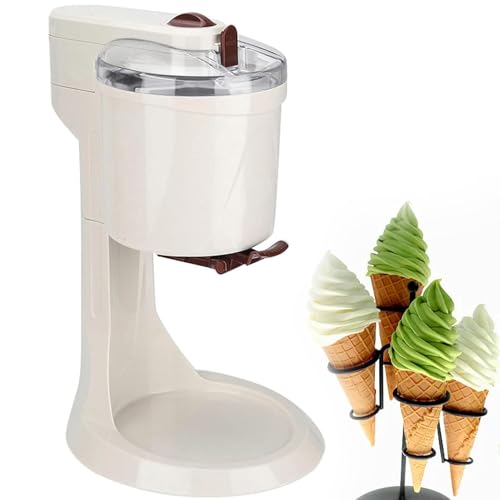 ANGDI Machine à crème glacée Molle, Machine à crème glacée Domestique, Mini Machine à crème glacée Molle Automatique aux Fruits 1000 ML, Machine à Dessert à crème glacée aux Fruits à Faire soi-même