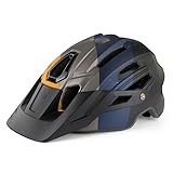 Fahrradhelm Fahrradhelme for Männer und Frauen, MTB-Helm, Radfahren, Mountainbike-Helm(8278-Orange Blue)