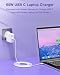65W USB C Laptop Charger for Samsung Galaxy Book, Lenovo Thinkpad Yoga, Huawei Matebook, HP Spectre, Acer, Asus, MacBook, Chromebook AC Adapter Power Supply Cord 20V 3.25A