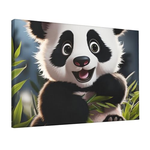 Impression HD panda mignon LPSRTWE - Toile murale premium 30x45 cm