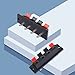 PNGKNYOCN 4 Way Stereo Speaker Terminal 4 Position Speaker Terminal Strip Block Spring Push Release Connector (4-Pack)