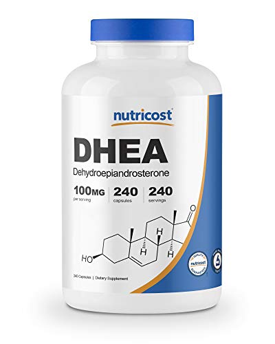 Nutricost DHEA 100mg, 240 Capsules - Gluten Free, Soy Free, Non-GMO, Supplement