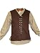 Alexanders Costumes Male Renaissance Vest, Brown, Large