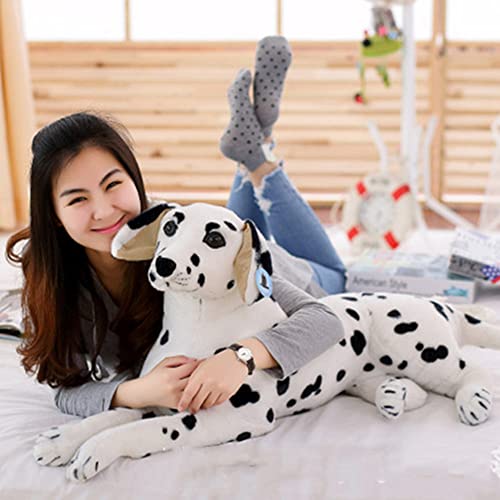 OUKEYI 18.9 Inch Realistic Stuffed Animals Dog Dalmatian Plush Toys,Plush Animal Gift for Boy or Girl, White With Black Spots, Large - Image 4