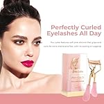 Eyelash Curler - 24K Gold-Plated Stainless Steel Precision Eye Lash Curler for Lush, Luxurious Lashes - Silicone Eyelash Curler Pads, Ergonomic Cushioned Handles - with Replacement Pads - Image 2