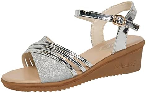 DFEK Womens Ladies mid Low Block Heel peep Toe Ankle Strap Strappy Party Sandals Size Womens Sparkle Diamante Low Mid Heel Sandals Wedding Bridal Prom Ladies Party
