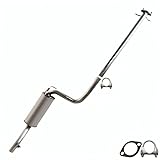 Northeastern Exhaust | Stainless Steel Exhaust Resonator Pipe Compatible for Ford Focus 2000-2004 2.0L | Free Gasket and Clamps Included | Automotive Replacement Part | Except SVT