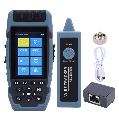 Telituny OTDR Tester, 1550nm LWL-Tester mit 64 Km Bereich, 3,5 'Touchscreen, VFL, Power Meter, RJ11 Tracer für FTTX Netzwerkpflege