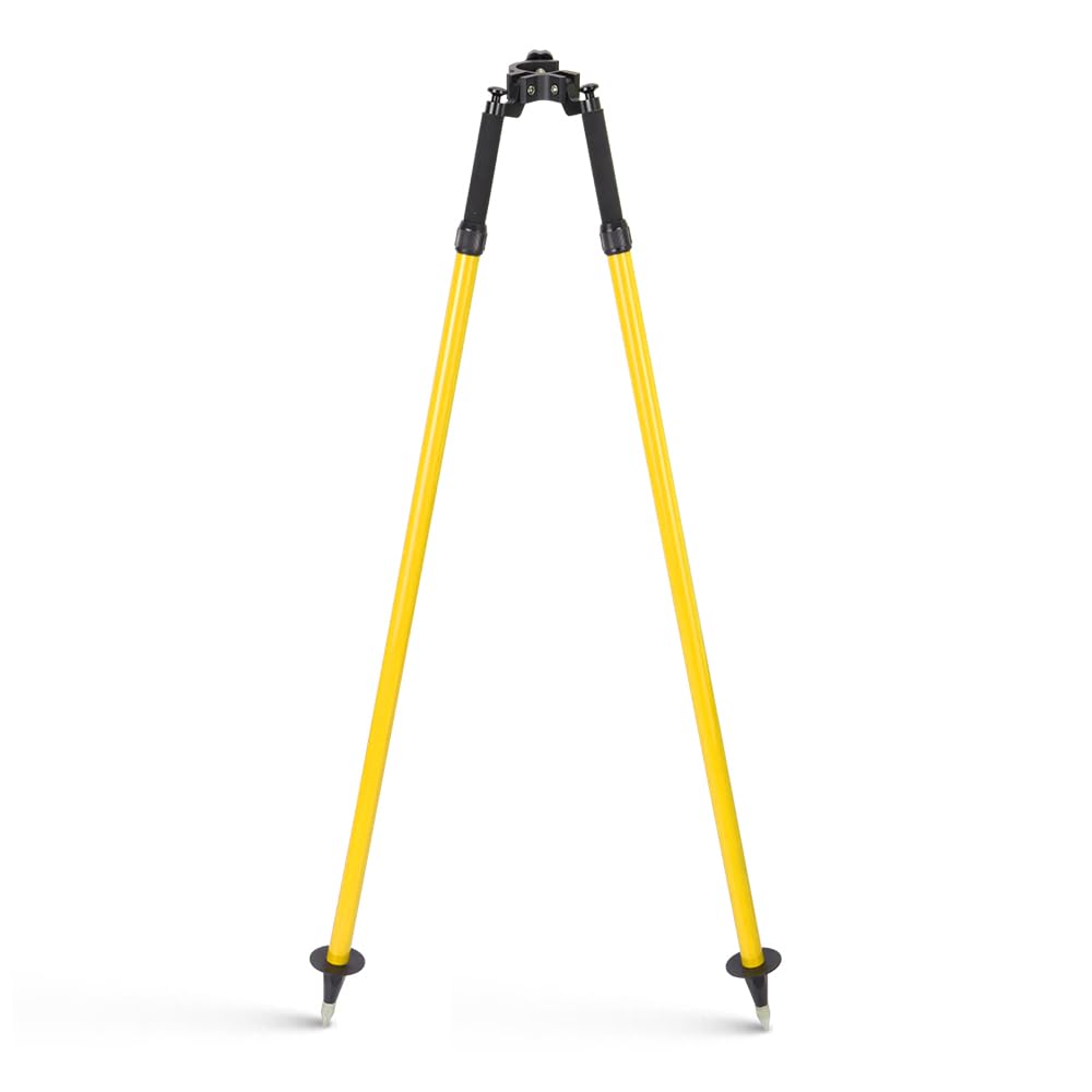 Bipod Surveying Thumb Release, Aluminum Bipod for Prism Poles Surveying and GPS Poles of Total Station GPS