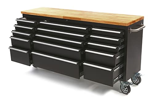 Werkstattwagen 182cm Schwarz – Bild 3