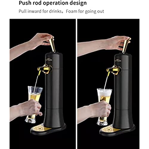 Dispensador portátil de cerveza: convierte cerveza enlatada en barril estilo nitro, espumador vibratorio que mejora el aroma, para los amantes de la cerveza