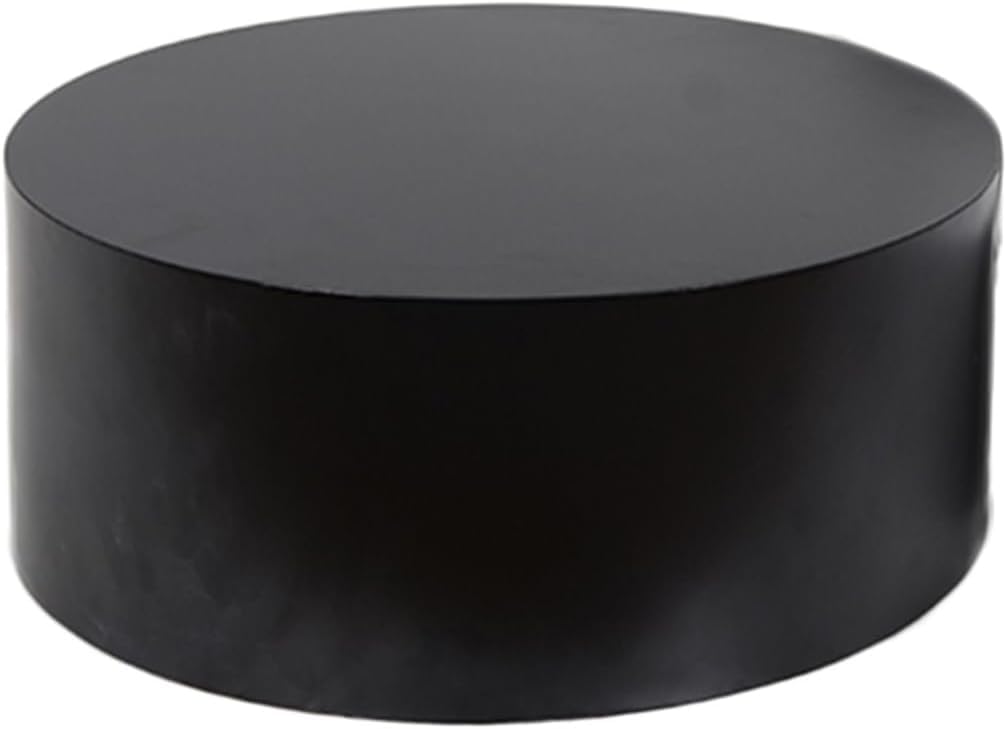 Stand d'exposition rond noir avec base de sable et colonne pour magasin de vêtement