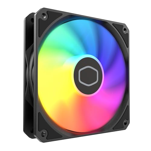 Image of Cooler Master MF120 Lite 120mm PC Case Fan|Liquid Cooler|Air Cooler, aRGB Lighting, Dynamic PWM 1,750 RPM, Air Balance Blades, Hybrid | PBT Frame