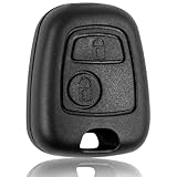 Peugeot Citroën Toyota Schlüsselgehäuse 2 Tasten Ohne Bart | 9,5x2,5mm Öffnung | Passend 106 107 206 207 306 307 406 407 C1 C2 C3 C4 C5 Aygo | Funkschlüssel Hülle