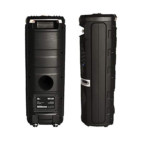 Image of Ant Audio Rock 1500 Party Entertainment Bluetooth Speaker with Karaoke with FM Radio, Micro SD Card, USB, Wired & Wireless Mic, LED Lights & Subwoofer - 150 watt