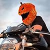 Catoco Motorcykelhjälm, tygskydd för motorcykelhjälm, motorcykel, hjälm, överdrag, roligt hjälmöverdrag för motorcykelhjälmar mot damm, stötar och repor, personlig, lämplig för helhjälmar (pumpa) #3