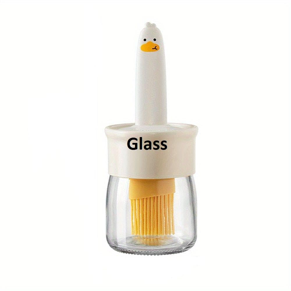 EXQ HOME Glass Basting Set Silicone Oil Dispenser Pastry Brush Docking Bowl Set for Cooking, BBQ, Baking and Grilling, Innovative Kitchen Gadget-image-19