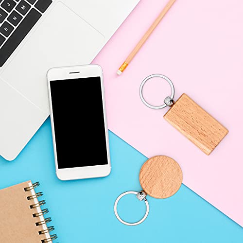 Wood Custom Engraved Keychain With Engraving Make A Customizable, Engravable, Brown Wood Personal Key Chain Ring. Gift For Women, Men, Boyfriend, Dog, Couples, Husband, Son And More #TOP6