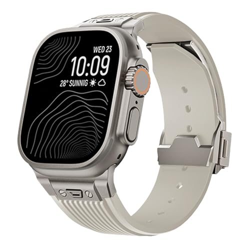 Bracelet en silicone de qualité pour Apple Watch Series 10 9 8 45mm 46mm
