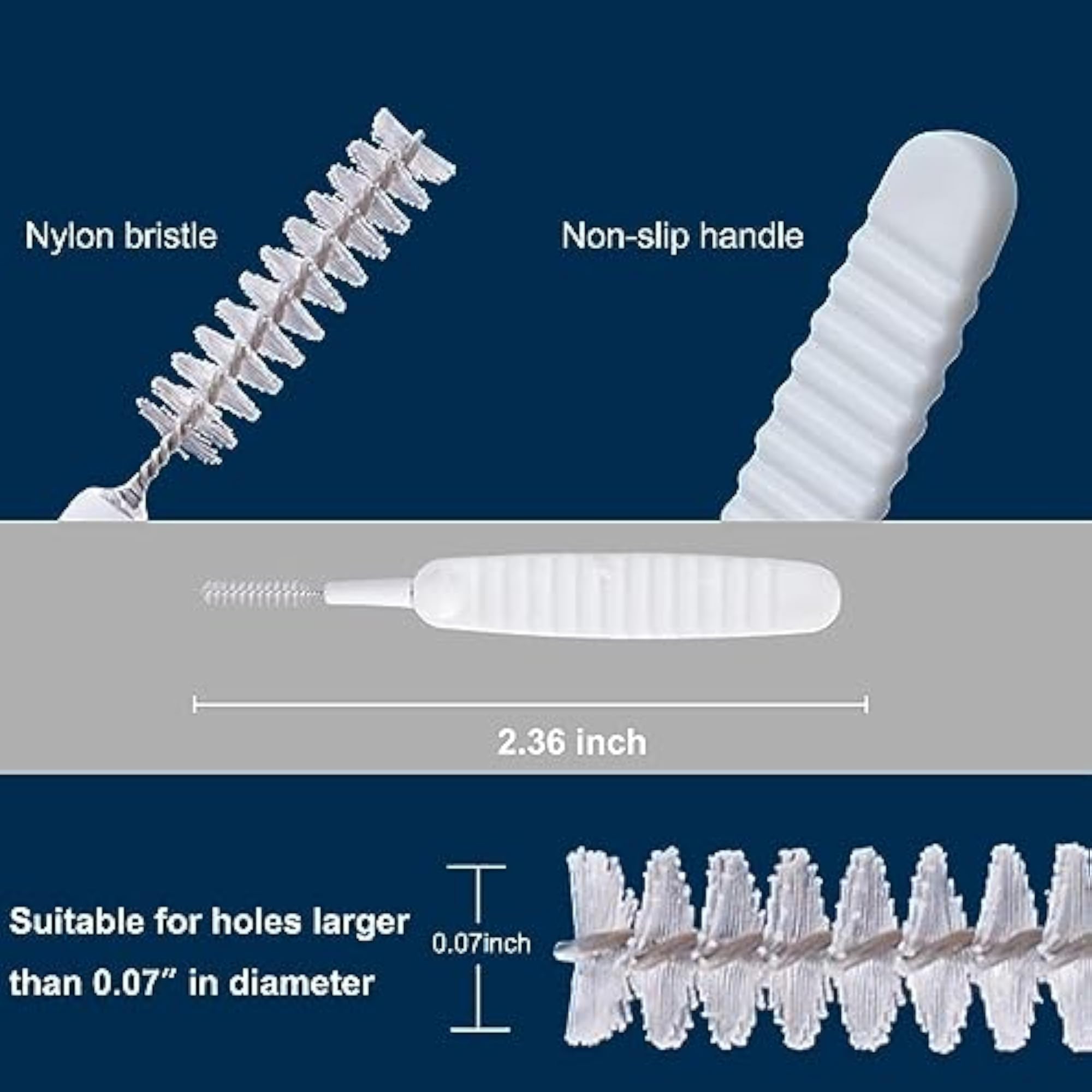 20 PCS Shower Nozzle Gap Hole Cleaning Brush Set