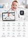 GHB Babyphone mit Kamera 5 Zoll 720P HD Display mit bis zu 168h Akkulaufzeit im VOX Bewegungserkennung Split-Screen-Anzeige Nachtsicht 4X Zoom Schwenkbar