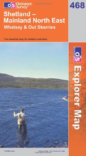OS Explorer map 468 : Shetland - Mainland North East