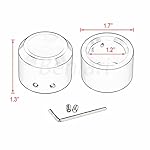 Benlari-Black-Front-Axle-Nut-Caps-Covers-Compatible-for-Harley-Touring-Softail-Sportster-Dyna-Road-King-Electra-Street-Glide-2008-2024