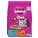 Price comparison product image WHISKAS 1+ DUO Surf & Turf Dry Cat Food 4x1.9kg