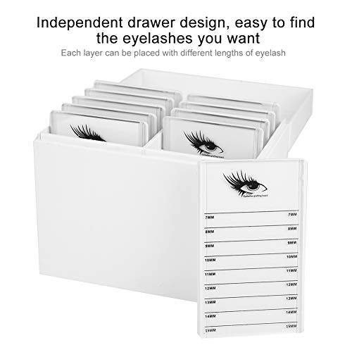 Eyelash Storage Box, 10 Layers Eyelash Extension False Eyelash Makeup Organizer - Image 3