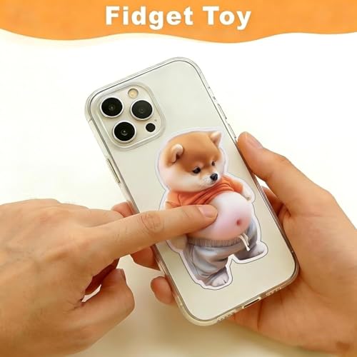 Image of KIMEE 3D Cute Dog Door Stopper Wall Protector, Self Adhesive Silicone Bumper, No Noise Anti Collision Door Stop, Wall Guard Sticker, Reusable Soft Cushion Door Stopper for Home Office sidawhope